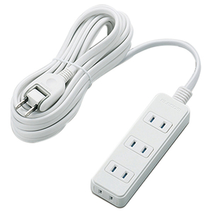 エレコム 電源タップ 雷ガード・ほこり防止シャッター付き(4個口・5m) ホワイト T-KST02-22450WH エレコム 電源タップ 雷ガード・ほこり防止シャッター付き(4個口・5m) ホワイト T-KST02-22450WH