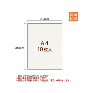 プラス 紙クリエーター 和紙 中厚口 A4 10枚 IT-324J F729314-45-295-イメージ3