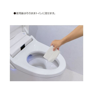 コクヨ Hibifull 流せるトイレのお掃除シート ミント 12枚 2個 FC285SV-KHF-TDS101-3X2-イメージ8