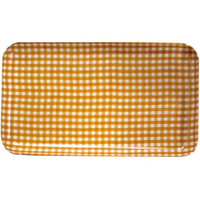 橋本達之助工芸 角 カスタートレー SS チェックイエロー FC308LC-1111200