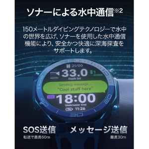 HUAWEI WATCH Ultimate 2 Black MARCH-B19-BK-イメージ3