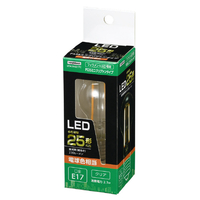 ヤザワ LED電球 E17口金 全光束230lm(25W小形電球タイプ) 電球色相当 LDA2LGE17C
