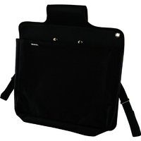トラスコ 台車バック マチ付き ブラック 耐荷重：3kg TOP-DBC-BK
