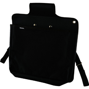 トラスコ 台車バック マチ付き ブラック 耐荷重：3kg TOP-DBC-BK-イメージ1
