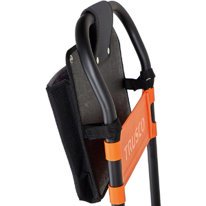 トラスコ 台車バック マチ付き ブラック 耐荷重：3kg TOP-DBC-BK-イメージ3