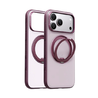 TORRAS iPhone18 Pro Max用複合素材PC+TPUｹｰｽ TORRAS O3 FITNESS SERIES ｺｽﾞﾐｯｸﾊﾟｰﾌﾟﾙ ブラック X00RP135E18025
