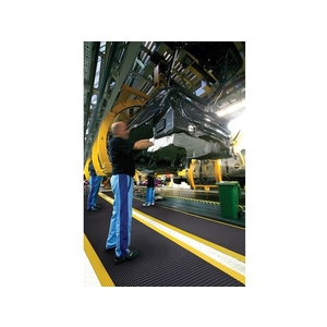 Ｊｕｓｔｒｉｔｅ NOTRAX/疲労軽減マット スカイトラックス ブラック&イエロー 600×910 FC053HB-1030197-イメージ2