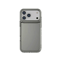 グルマンディーズ iPhone17 Pro用耐衝撃ケース IIIIfit Clear スモーク IFT-184SK
