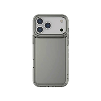 グルマンディーズ iPhone17 Pro用耐衝撃ケース IIIIfit Clear スモーク IFT-184SK