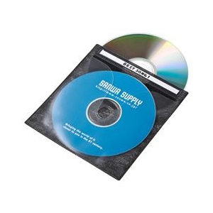 サンワサプライ DVD・CD不織布ケース(100枚入り) ブラック FCD-FN100BKN-イメージ2