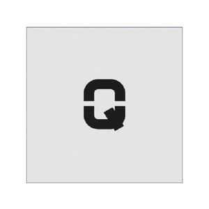 アイマーク ステンシル Q 文字サイズ50×40mm FC956JB-8186069-イメージ1