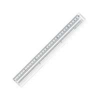 共栄プラスチック グランデ方眼みぞ付カッティング定規 30cm FC224YX-4605538