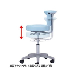 サンワサプライ メディカルチェア ブルー SNC-HP3VBL2-イメージ2