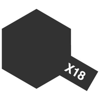 タミヤ アクリルミニ X-18 セミグロスブラック TｱｸﾘﾙﾐﾆX18N