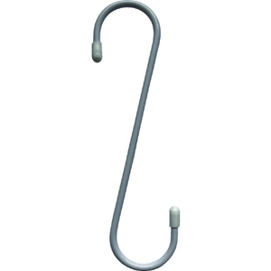 トラスコ スチールＳフック ２００ｍｍ 白 TRUSCO Sフック（スチール）白 TTSH200-イメージ1