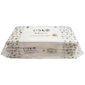 服部製紙 いつものキッチンペーパー 2枚重ね 70組入 FC723YN-イメージ2
