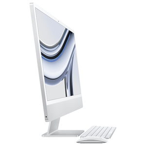 Apple 24インチiMac Retina 4．5Kディスプレイモデル： 8コアCPUと8コアGPUを搭載したApple M3チップ, 256GB SSD シルバー MQR93J/A-イメージ2