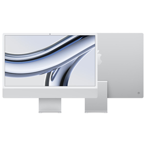 Apple 24インチiMac Retina 4．5Kディスプレイモデル： 8コアCPUと8コアGPUを搭載したApple M3チップ, 256GB SSD シルバー MQR93J/A-イメージ3