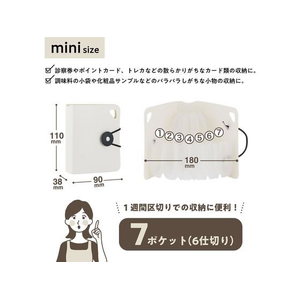 ナカバヤシ かたづくファイル mini ホワイト FCE272S-DF-KTDF-MN-W-イメージ9