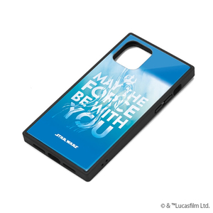 PGA iPhone 11 Pro用ガラスハイブリッドケース ブルー PG-DGT19A35SW-イメージ1