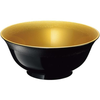 江部松商事 EBM/耐熱6.5寸 羽反渕布目丼 外黒内光金 FC074LD-1282040