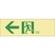 緑十字/高輝度蓄光避難誘導ステッカー標識 ←非常口 FC413VD-8148753-イメージ1