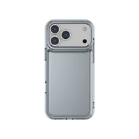 グルマンディーズ iPhone17 Pro用耐衝撃ケース IIIIfit Clear ライトブルー IFT-184LBL