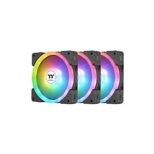 Thermaltake SWAFAN EX12 ARGB PC Cooling Fan TT Premium Edition 3 Fan Pack ブラック CLF167PL12SWA-イメージ2