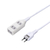 ヤザワ 裏面フックマグネット付タップ3個口1m白 ホワイト H4HJS301WH-イメージ1