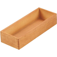 江部松商事 木製 千筋カトラリーボックス 薄茶 FC987LD-1655000