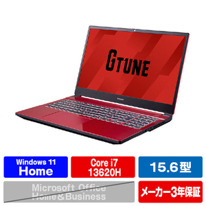 マウスコンピューター 15．6型ゲーミングノートパソコン e angle select G TUNE レッド EDP5I7G60161TR-イメージ1