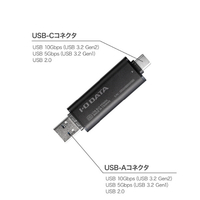 I・Oデータ SSPQ-USC250 USB-A&USB-C対応 高速スティックSSD 250GB