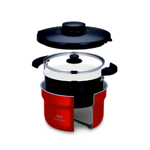 サーモス 真空保温調理器(2．8L) シャトルシェフ アーバンレッド KBJ-3002-UR-イメージ4