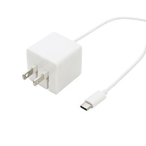クオリティトラストジャパン 2A対応USB Type-Cケーブル一体型 AC充電器(1．5m) ホワイト QTC-021NWH-イメージ2