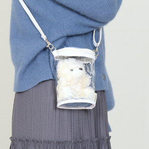 不二貿易 推し活 ぬいぐるみクリアバッグ ブルー 53937ｵｼﾇｲｸﾞﾙﾐﾊﾞﾂｸﾞﾌﾞﾙ--イメージ3