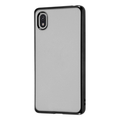 レイアウト Xperia Ace III用TPUソフトケース メタリックフレーム ブラック RT-RXPAM3HT2/BM