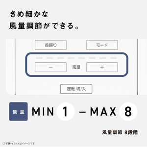 パナソニック DCモーター搭載リビング扇風機 ホワイト F-C339C-W-イメージ11