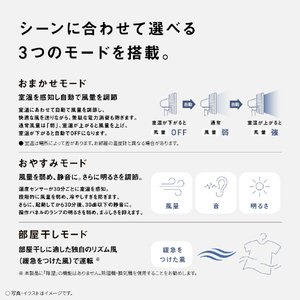 パナソニック DCモーター搭載リビング扇風機 ホワイト F-C339C-W-イメージ8