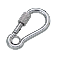 水本機械製作所 水本/ステンレス 環付スナップフックNA型リング付 線径5mm 長さ53mm 5.553260.74 FC366FH-2048707