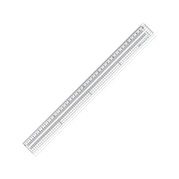 共栄プラスチック グランデ方眼みぞ付カッティング定規 40cm FC225YX-4605515