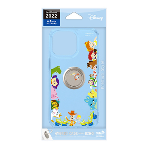 PGA iPhone 14 Pro用リング付 抗菌ハイブリッドケース Pixar トイ・ストーリー PG-DPT22Q09TOY-イメージ1