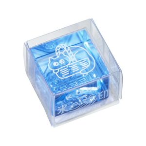 キングジム 透明スタンプ 氷印 カゴイリネコ FCJ356T-CLSAC22-003-イメージ1