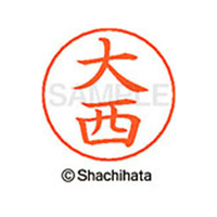 シヤチハタ ネームペン用ネーム シルバー 既製 大西 FC46280-X-GPS-0509