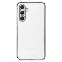 ラスタバナナ Galaxy A54 5G(SC-53D/SCG21)用TPUメタルフレームケース シルバー 7486GA54TP