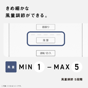 パナソニック DCモーター搭載リビング扇風機 ホワイト F-C337C-W-イメージ9