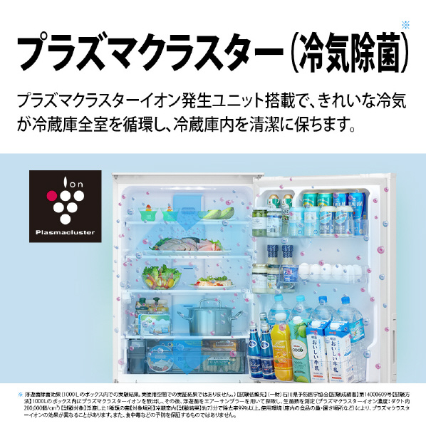 シャープ 408L 5ドア冷蔵庫 プラズマクラスター冷蔵庫 マットオフホワイト SJP410MW 408L