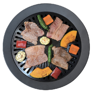 パール金属 バーニスタ ふっ素加工丸型焼肉グリル31cm HC938ﾌﾂｿｶｺｳﾔｷﾆｸｸﾞﾘﾙ31CM-イメージ2