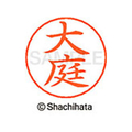 シヤチハタ ネームペン用ネーム シルバー 既製 大庭 FC46281-X-GPS-0510