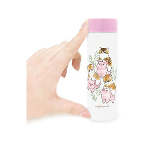 東亜金属 モフサンド ポケミニ まほうびんボトル 150mL ブタとネコ FCD379T-53-2085-イメージ2