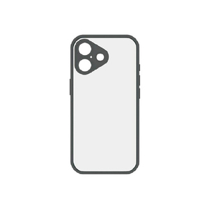 グルマンディーズ iPhone17用プランプフレームケース IIIIfit ブラック IFT-185BK-イメージ1